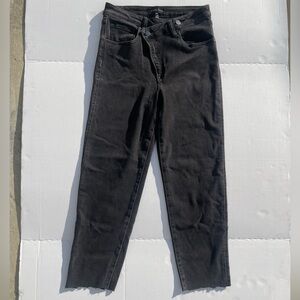 Risen Los Angeles Criss Cross Waist Cropped Jeans Size 9/29